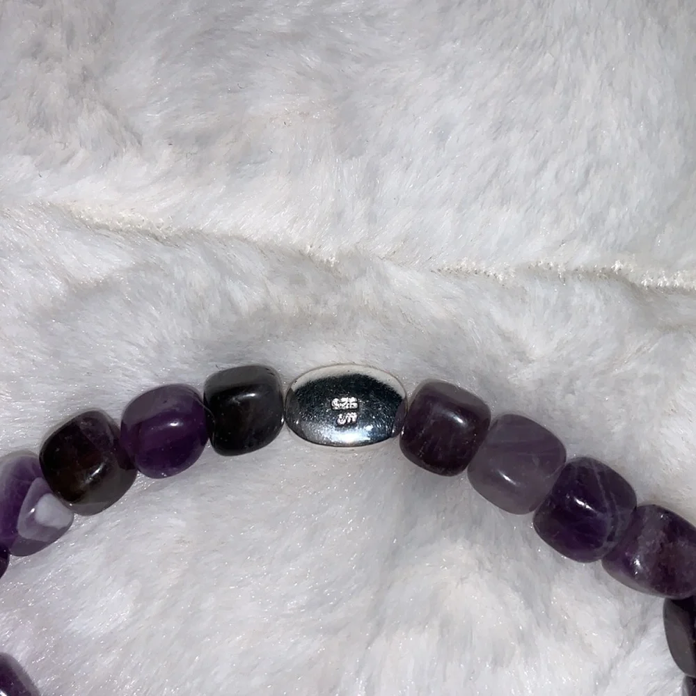 Genuine Amethyst Embrace Love Bracelet